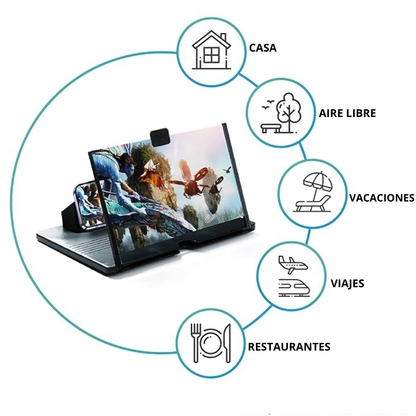 MiniCinema 12” HD – Pantalla para Celular