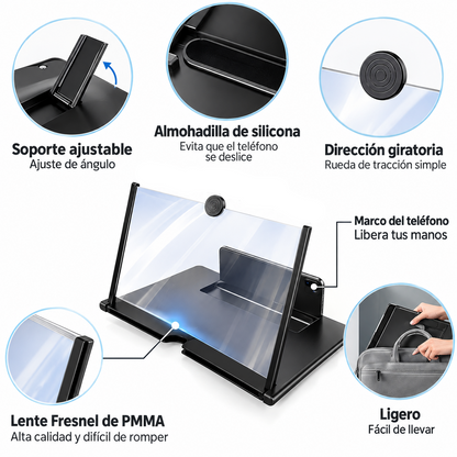 MiniCinema 12” HD – Pantalla para Celular
