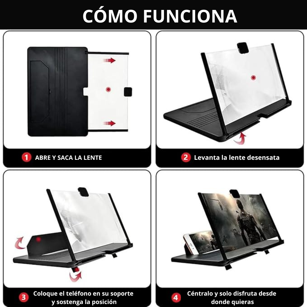MiniCinema 12” HD – Pantalla para Celular