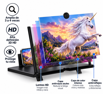 MiniCinema 12” HD – Pantalla para Celular