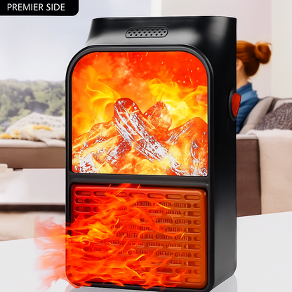 Calefactor 2025-chimenea con mando 1000 Watts