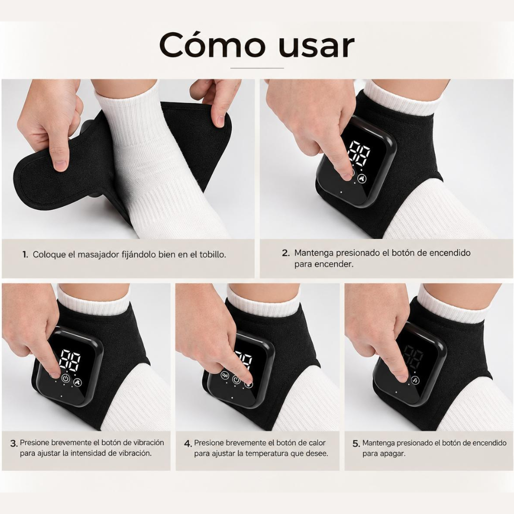 TobioCare | Masajeador de Pies y Tobillos con Calor y Vibración