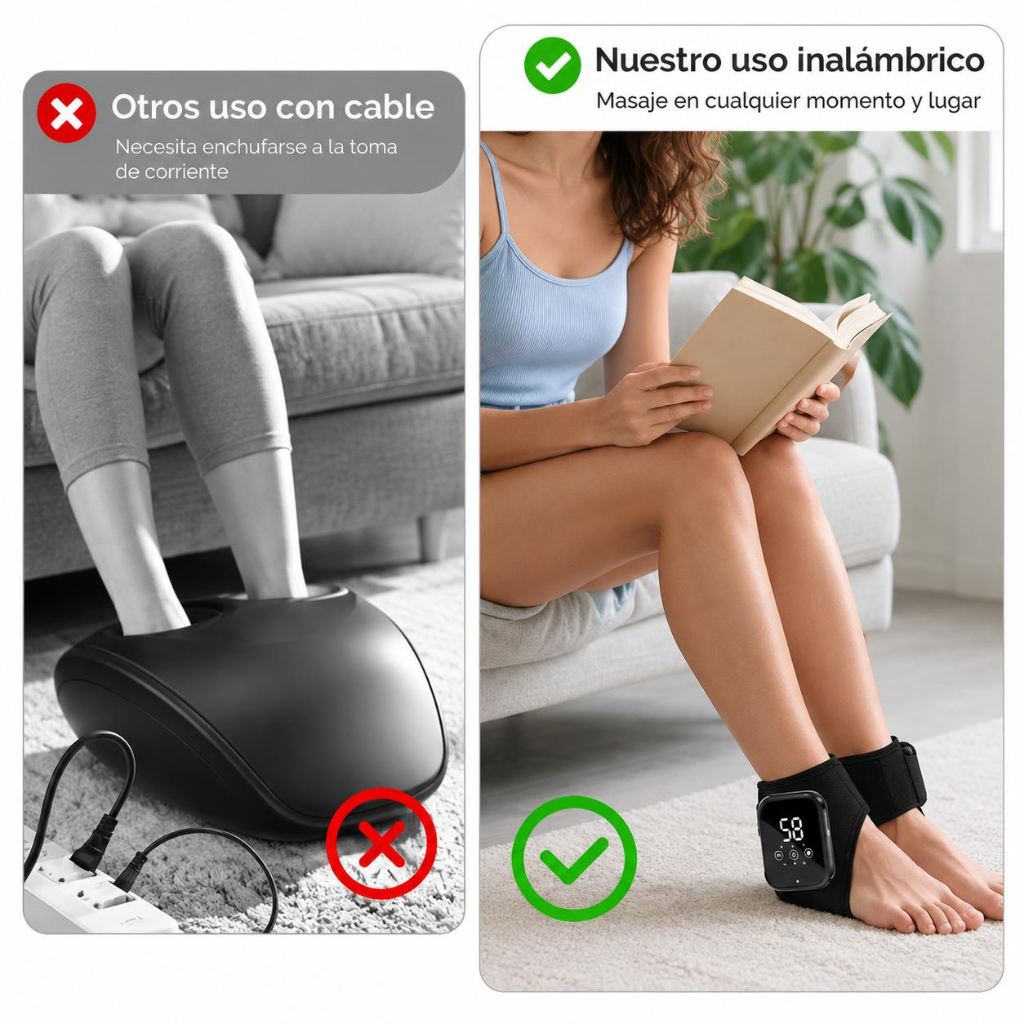 TobioCare | Masajeador de Pies y Tobillos con Calor y Vibración