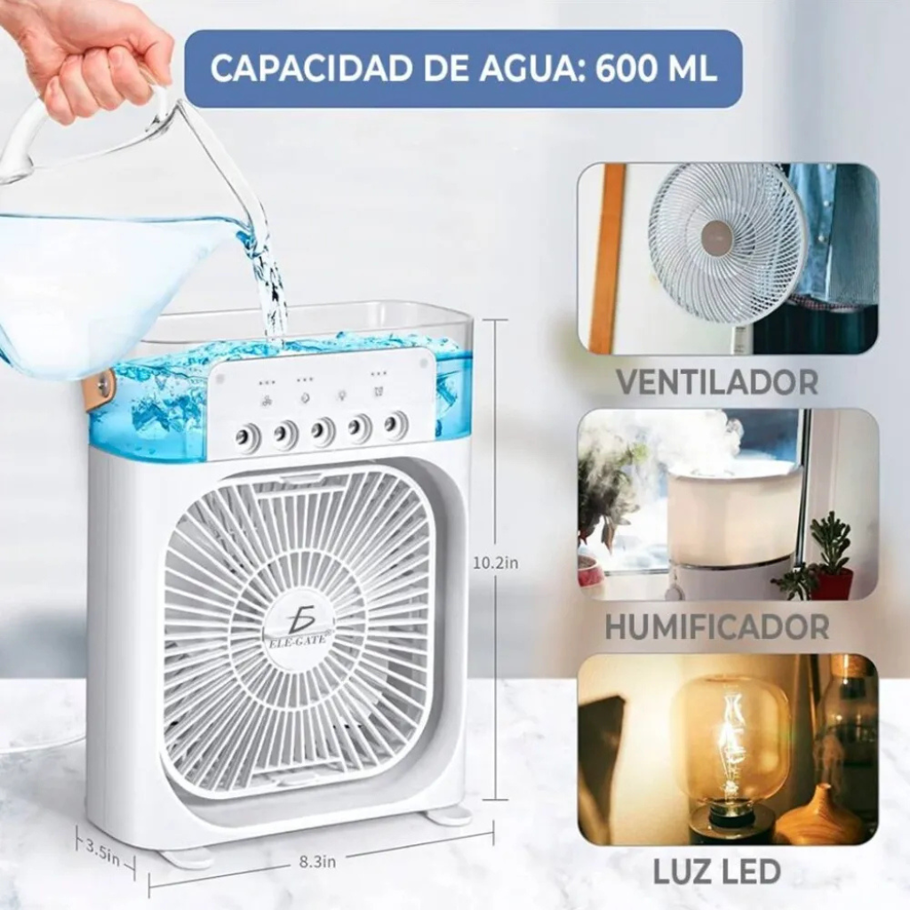 BrisaMist | Ventilador Nebulizador 4 en 1