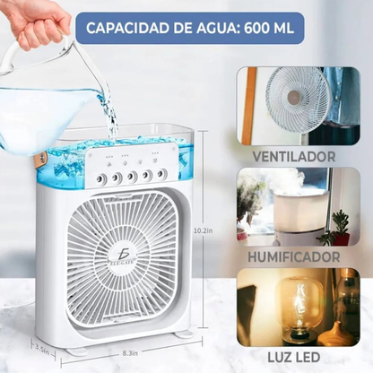 BrisaMist | Ventilador Nebulizador 4 en 1