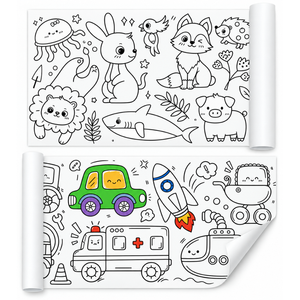 PequeART | Pack de 2 rollos de dibujo para niños