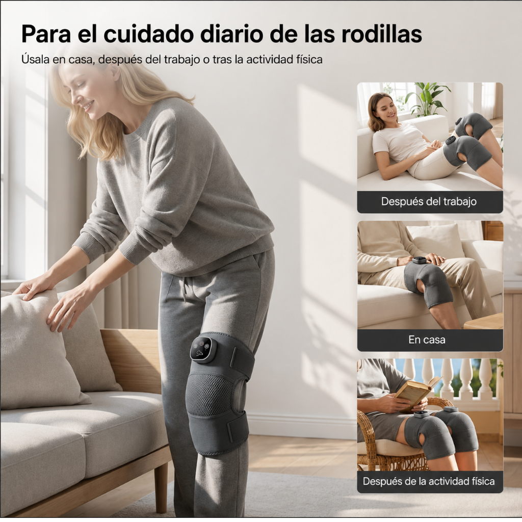 RodioCare | Masajeador de Rodillas con Calor y Vibración