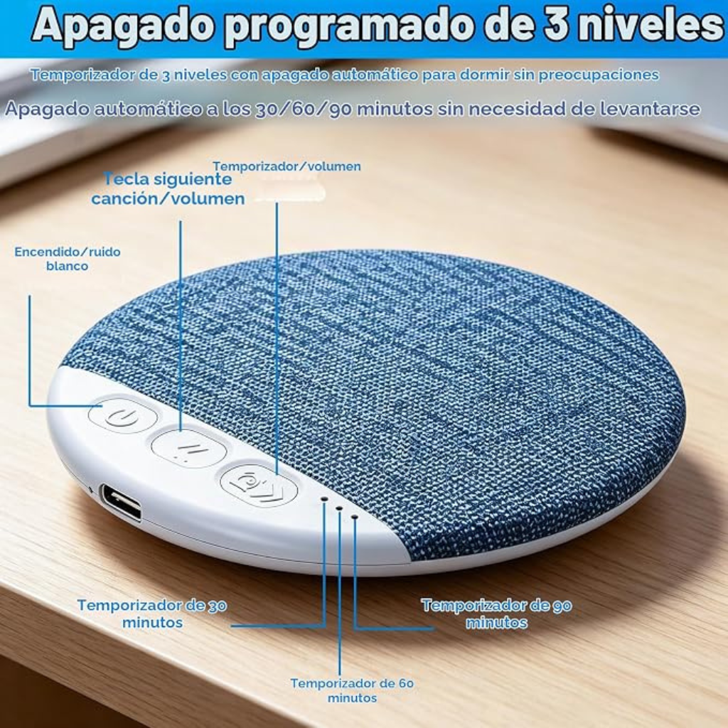 Altavoz Bajo Almohada – Sonido Privado para Dormir y Relajarse