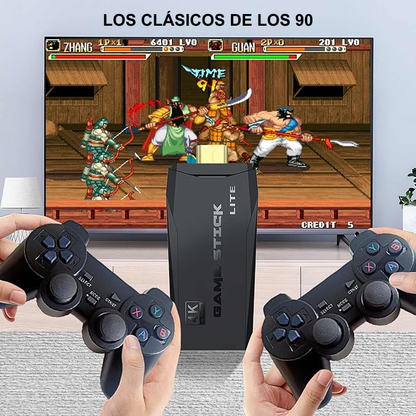 GAMESTICK 64 - consola de juegos inalámbrica con +10.000 juegos.