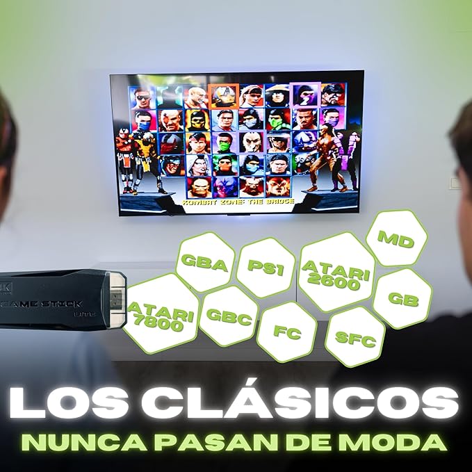 GAMESTICK 64 - consola de juegos inalámbrica con +10.000 juegos.