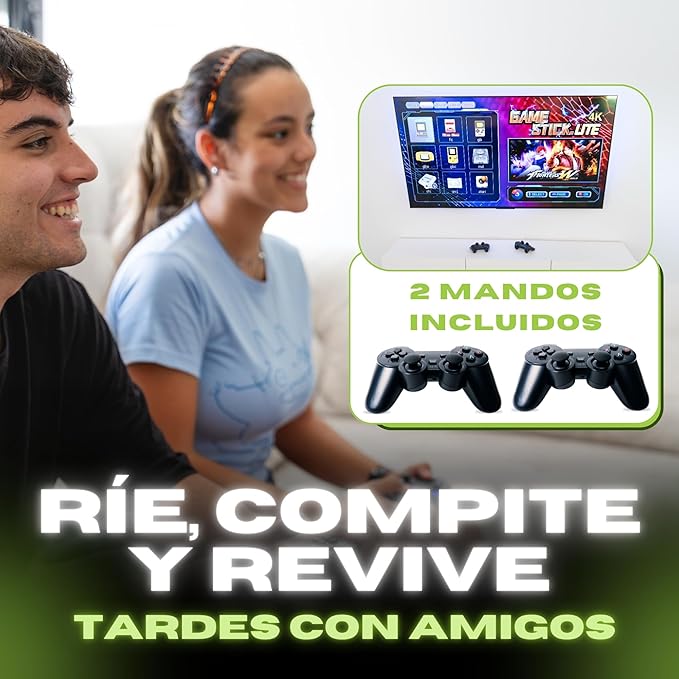 GAMESTICK 64 - consola de juegos inalámbrica con +10.000 juegos.