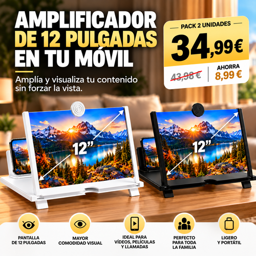MiniCinema 12” HD – Pantalla para Celular